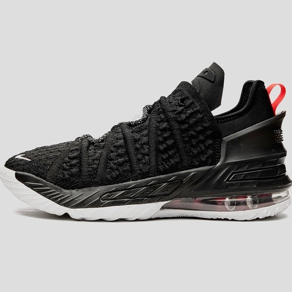 NIKELebron 18’s Basketball Shoe in Black/White/University Red